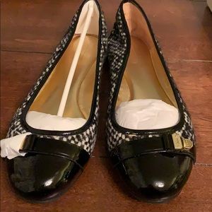 Brand new in box Coach Delphine tweed flats